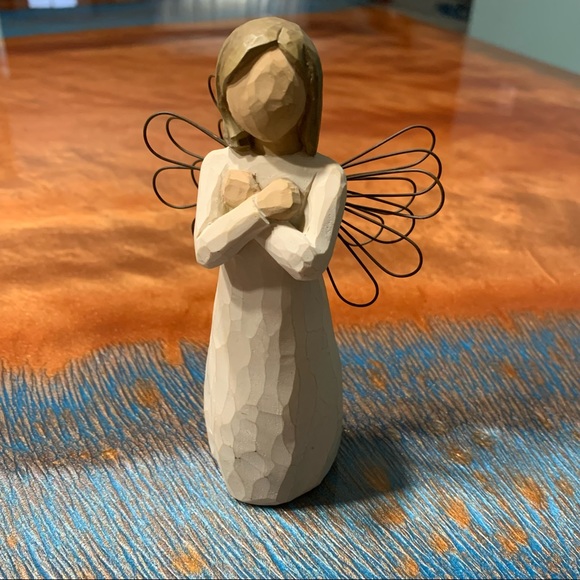 Willow Tree Sign for Love Susan Lordi 2003 Carving Angel Figurine - Picture 2 of 8